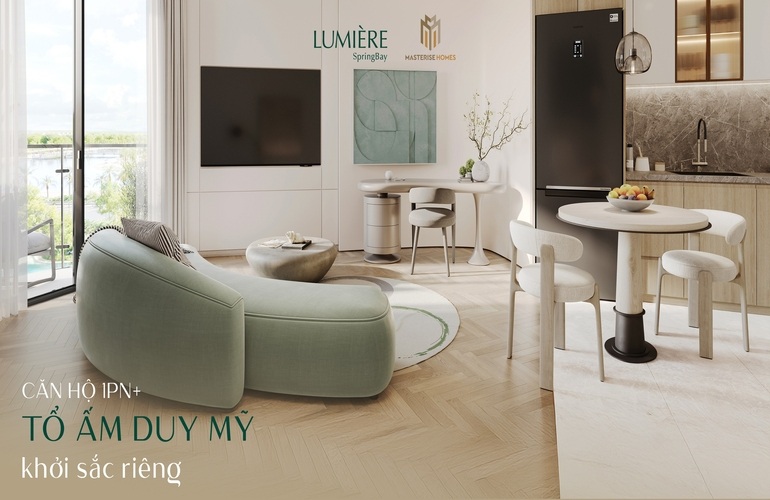 CĂN HỘ 1PN+ LUMIÈRE SRINGBAY - TỔ ẤM DUY MỸ KHỞI SẮC RIÊNG